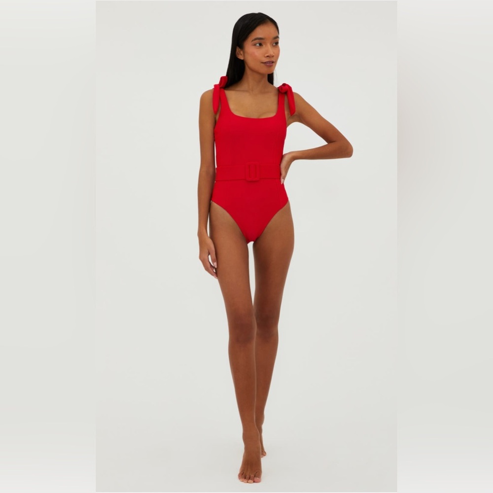 Beach Riot Sydney Belted One Piece Swimsuit Size S $188